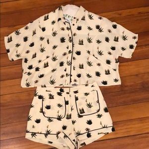 Topshop two piece (co-ord) cactus 🌵 set